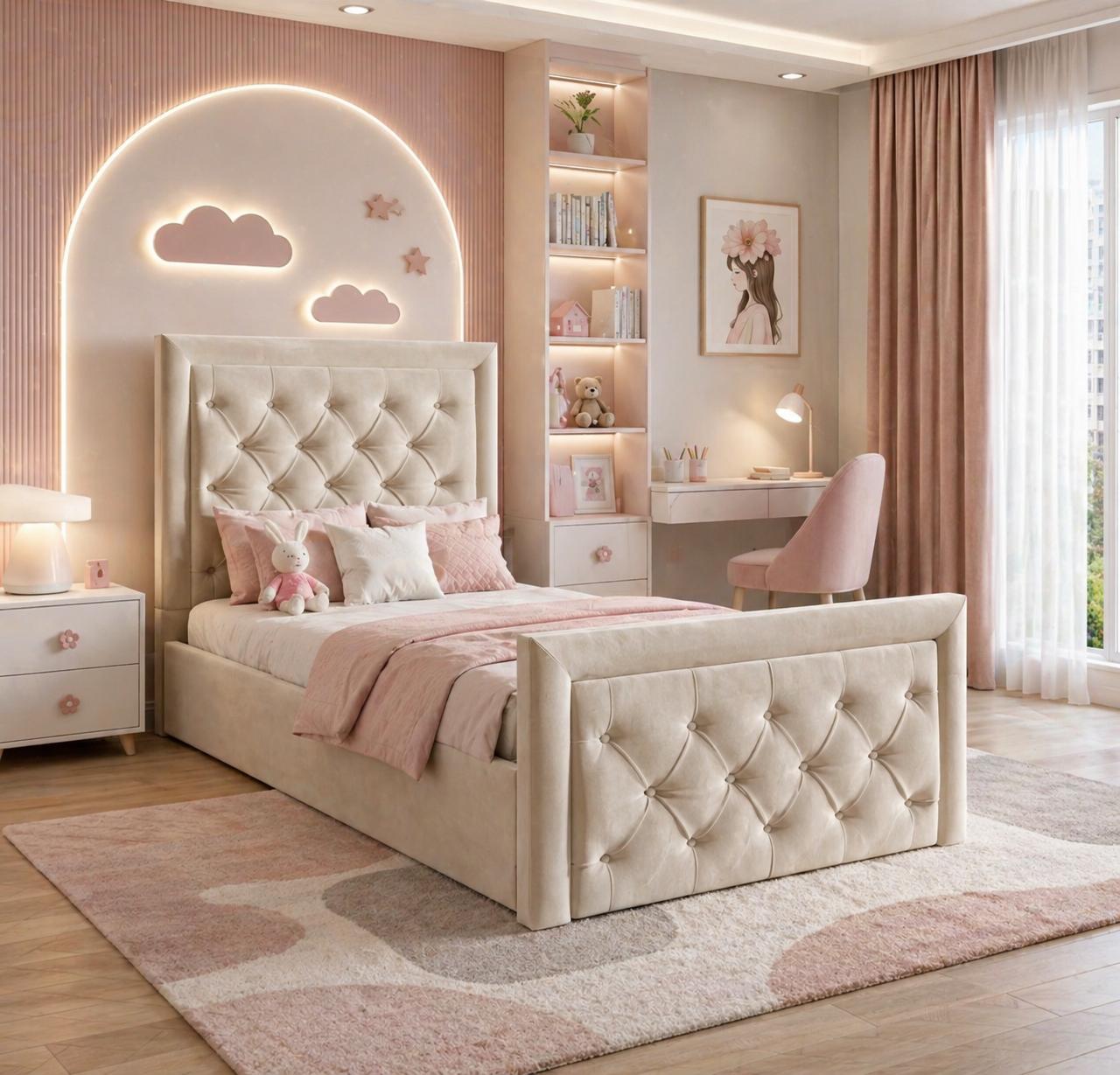 Bella Upholstered Kids Bed Frame
